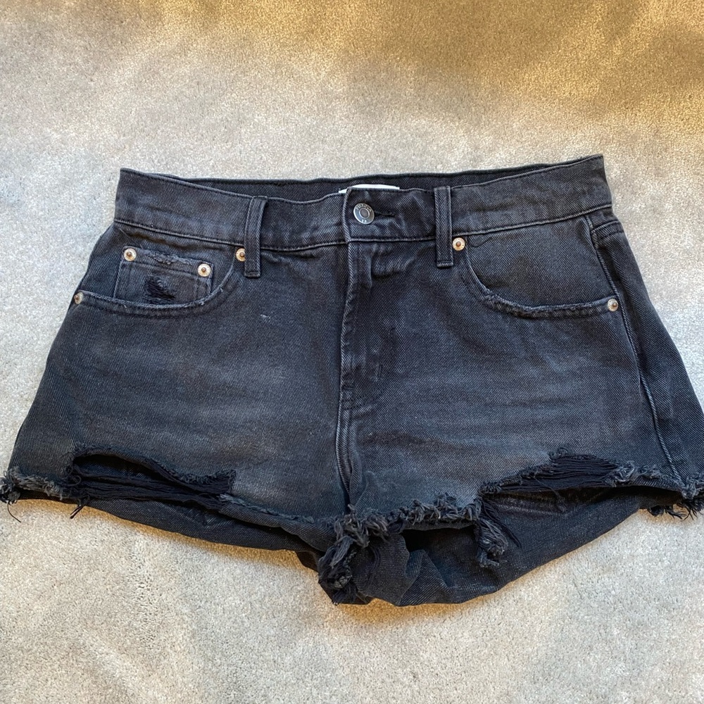 Pistola black jean shorts